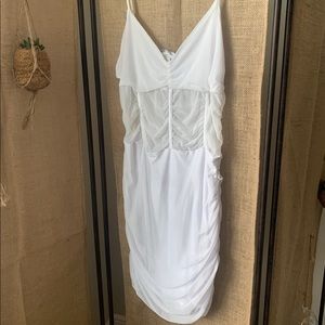 White mini dress